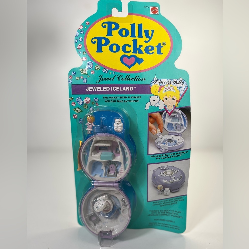 1992 Polly Pocket Jeweled Iceland Jewel Collection Mattel Brand New Sealed